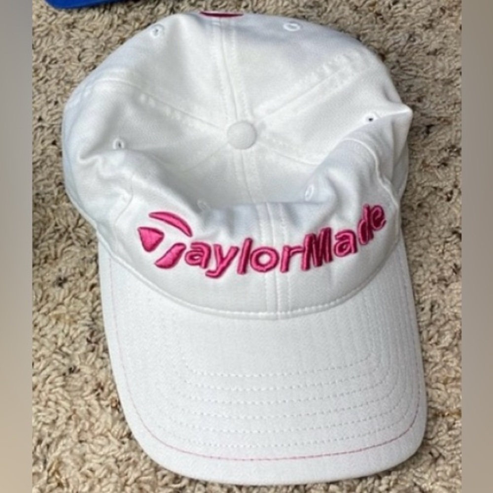 Taylor Made hat White outside black underside